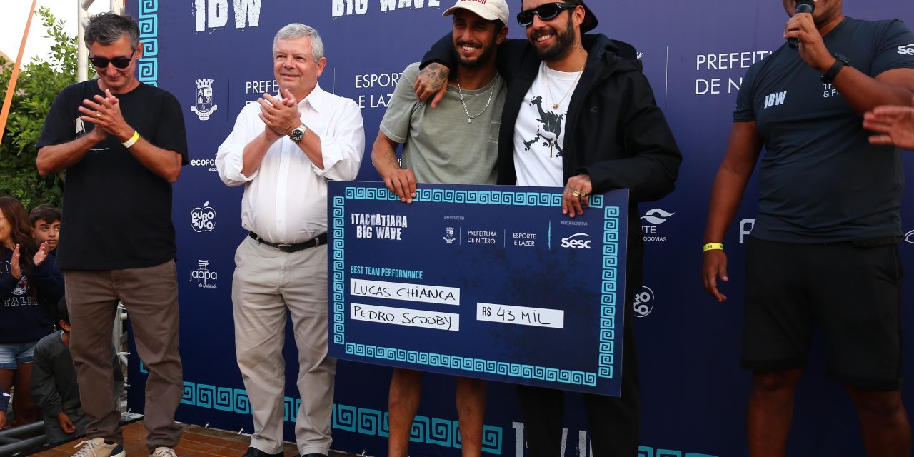 Lucas Chumbo e Pedro Scooby vencem o Itacoatiara Big Wave 2024